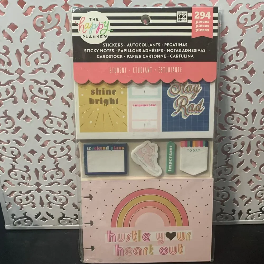 NIP MAMBI The Happy Planner stickers cardstock sticky notes PLMP-28 294 pieces